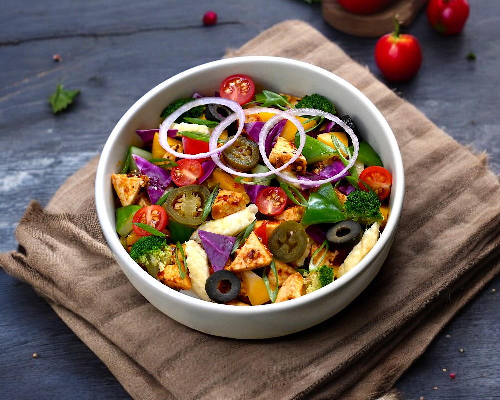 Pan Grilled Herb Cheese Salad